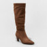 Фото #1 товара Women's Raye Tall Dress Boots - A New Day Dark Brown 6.5