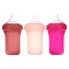 Фото #3 товара Nursh, Silicone Pouch Bottle, 3m+, Medium, 3 Bottles, 8 oz (236 ml) Each