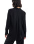 Фото #4 товара New Look button through shirt in black