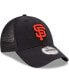 Фото #3 товара Men's Black San Francisco Giants Trucker 9FORTY Adjustable Snapback Hat