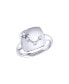 Aries Ram Design Sterling Silver Diamond Signet Ring