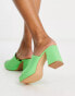 Фото #2 товара Stradivarius chunky platform mule in green