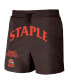 Фото #3 товара Men's NFL X Staple Brown Cleveland Browns New Age Throwback Vintage-Like Wash Fleece Short
