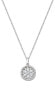 Sparkling Silver Flower of Life Cubic Zirconia Necklace CLFLBBZ1 (Chain, Pendant)