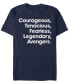 Фото #1 товара Marvel Men's Avengers We Are Courageous and Tenacious Short Sleeve T-Shirt