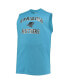 Фото #3 товара Men's Blue Carolina Panthers Big and Tall Muscle Tank Top