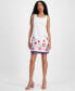 Фото #1 товара Платье без рукавов с квадратным вырезом Tahari ASL Женское Аппликацией