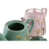 Чайник DKD Home Decor Розовый Зеленый Керамика (2 штук)