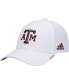 Фото #1 товара Men's White Texas A&M Aggies 2021 Sideline Coaches AEROREADY Flex Hat