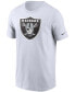 Фото #3 товара Men's White Las Vegas Raiders Primary Logo T-shirt