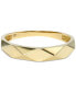 ფოტო #1 პროდუქტის Polished Facet-Look Statement Ring in 14k Gold