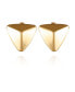 ფოტო #1 პროდუქტის Gold-Tone Pyramid Clip On Earrings