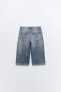 Trf low-rise denim bermuda shorts