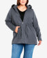 Plus Size Faux Fur Lightweight Coat