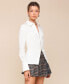 Фото #3 товара Women's Cut-Away Button-Up Shirt