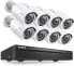 Фото #1 товара SANNCE PoE Surveillance Camera Set 1080P Surveillance Camera System 8CH NVR Recorder with 1TB HDD 8x 2MP PoE IP Camera Outdoor 24/7 Recording IR Night Vision