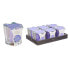 Scented Candle 10 x 10 x 10 cm (6 Units) Glass Lavendar