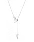 Фото #2 товара Heart Arrow Lariat Necklace