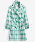 Фото #4 товара Women's Plaid Double-Breasted Trench Coat, Created for Macy's