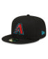 Фото #5 товара Men's Black Arizona Diamondbacks 2023 Alternate Authentic Collection On-Field 59FIFTY Fitted Hat