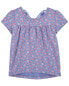 Фото #2 товара Baby Floral Print Crochet Butterfly Top 24M
