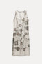 Фото #31 товара Платье-рубашка из 100% рами с принтом — zw collection ZARA