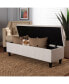 Furniture Brette Mid-Century Modern Upholstered Storage Bench Ottoman