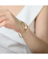 ფოტო #3 პროდუქტის Very Elegant Sterling Silver 14K Gold Plating Genuine Freshwater Pearl Cuff Bracelet