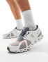 ON Cloud 5 Push all day trainers in white and grey