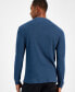 ფოტო #2 პროდუქტის Men's Thermal Long Sleeve Ribbed Crewneck Sweater, Created for Macy's