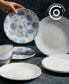 Botanical Stripes 12 Pc. Dinnerware Set, Service for 4