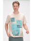 Фото #1 товара Men's Modern Print Fitted Cali T-shirt