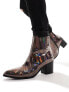 Фото #7 товара ASOS DESIGN heeled chelsea boot in iridescent faux leather