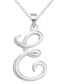 ფოტო #5 პროდუქტის Capital Initial Pendant in Sterling Silver