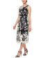 ფოტო #1 პროდუქტის Petite Scoop-Neck Belted Sleeveless Dress