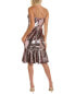 Marchesa Notte Sequin Cocktail Dress Women's