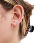 Фото #2 товара Kingsley Ryan Sterling Silver gem flower ear crawler in silver