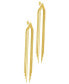 ფოტო #3 პროდუქტის 14K Gold-Plated Multi-Strand Slinky Drop Earrings