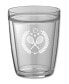 Pastimes 14 Oz Double Old Fashioned Short Drinking Tennis Glass, Set of 4