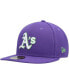 ფოტო #4 პროდუქტის Men's Purple Oakland Athletics Lime Side Patch 59FIFTY Fitted Hat