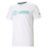 Puma Mapf1 Logo Crew Neck Short Sleeve T-Shirt Mens White Casual Tops 59961603