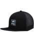 Фото #1 товара Men's Black VA ATW Print Trucker Snapback Hat