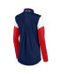 ფოტო #4 პროდუქტის Women's Navy and Red Boston Red Sox Authentic Fleece Quarter-Zip Jacket