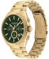 ფოტო #3 პროდუქტის Men's Jackson Gold-Tone Stainless Steel Bracelet Watch 45mm