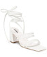 ფოტო #1 პროდუქტის Women's Ava Strappy Ankle-Wrap Dress Sandals-Extended sizes 9-14