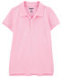 Kid Pink Piqué Polo Shirt 7
