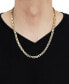 Men's Square Link 22" Chain Necklace in 18k Gold-Plated Sterling Silver