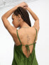 Фото #4 товара ASOS DESIGN strappy culotte jumpsuit in khaki