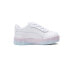 Puma Carina 2.0 Gradient Platform Toddler Girls White Sneakers Casual Shoes 393