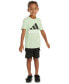ფოტო #1 პროდუქტის Toddler & Little Boys 2-Pc. Logo Graphic T-Shirt & French Terry Cargo Shorts Set